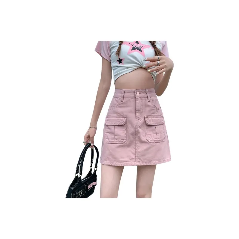 Kazakhstan Denim Short Skirts Women's-0