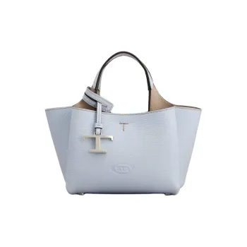 TOD'S Calfskin One Shoulder Handbag Mini Women's Sky Blue
