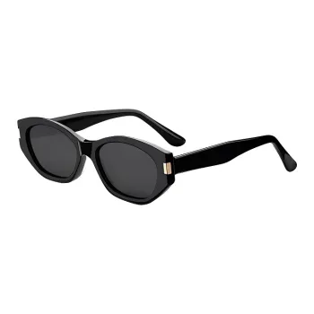 Wood Premium Plate Frame Square Sunglasses Women's
