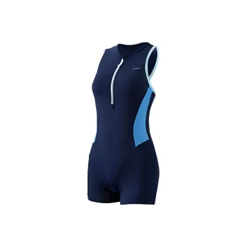 LiNing Sports Series One piece Swimsuit Women's Klein Blue
