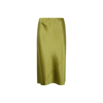 DRIES VAN NOTEN Satin Skirt 'Olive'