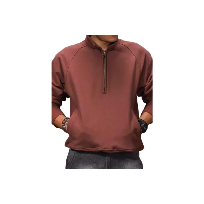 Seasonal Words Sweatshirt Men's Brick Red-2
