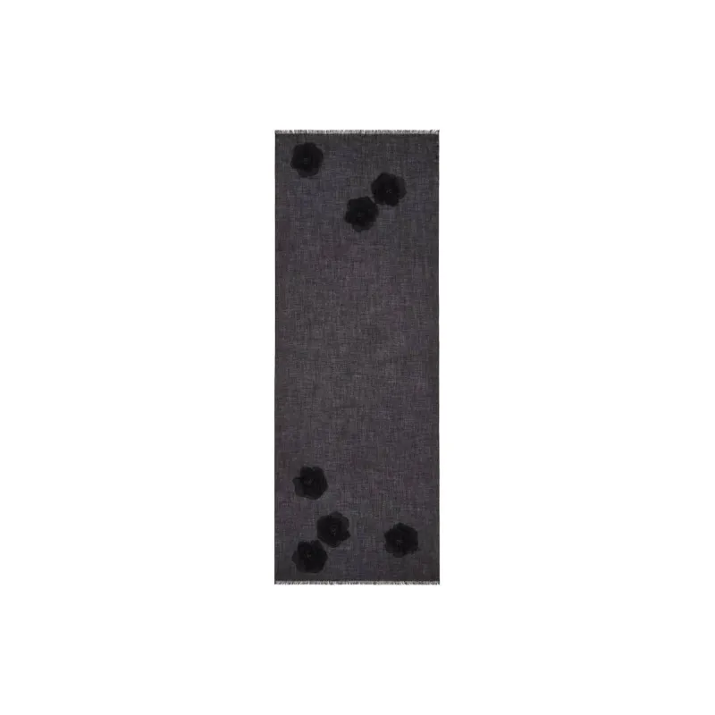 Valentino Cashmere Shawls Women's Black-1