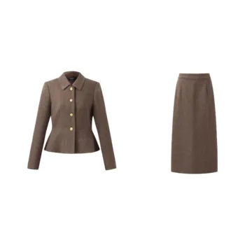 GOELIA Skirt Set Women's 86Y Coffee
