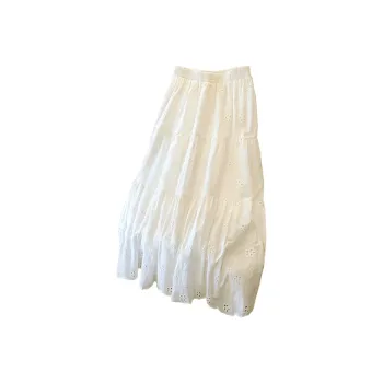 Cypress House Casual Long Skirt Women's White
