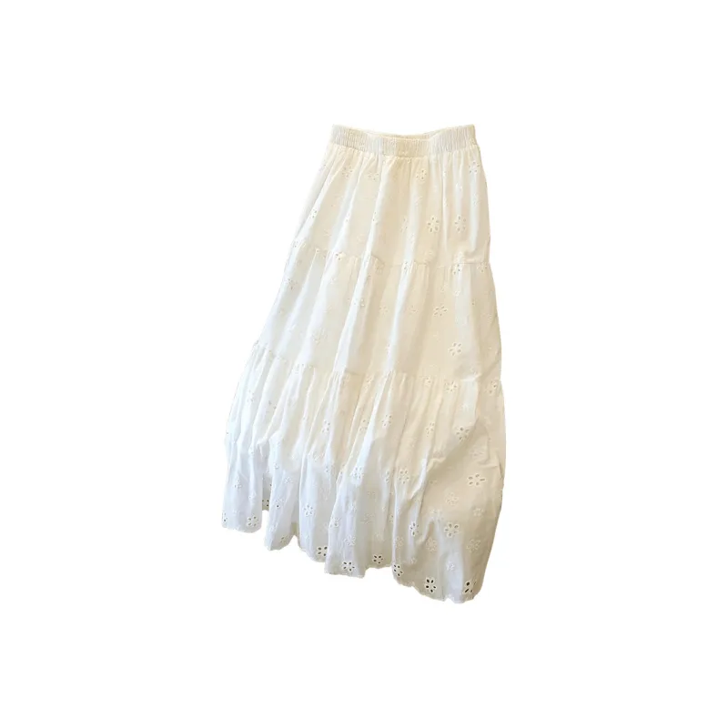 Cypress House Casual Long Skirt Women's White-0