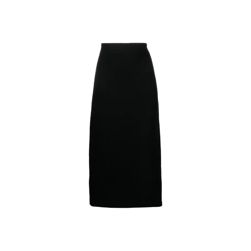 JIL SANDER Asymmetric Wool Midi Skirt-0