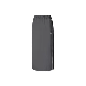 Skechers Skx Classic Sports Series Casual Long Skirts Women's Oyster Black