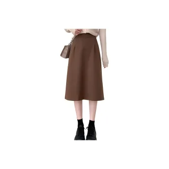 Ya Sheep People Casual Long Skirts Women's Coffee