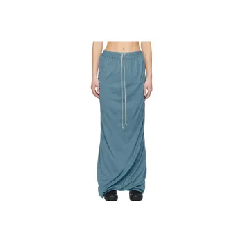 Rick Owens DRKSHDW Casual Long Skirt Women's Blue