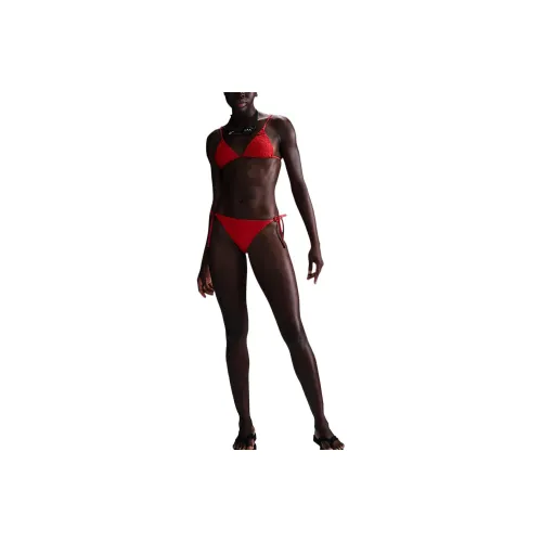 Nike Swim Swoosh Link Women's Terry Tie String Bikini Bottom