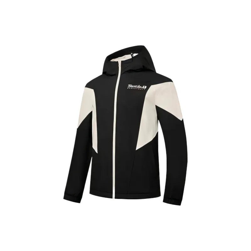 QIAODAN Jackets & Coats Men's Black-0