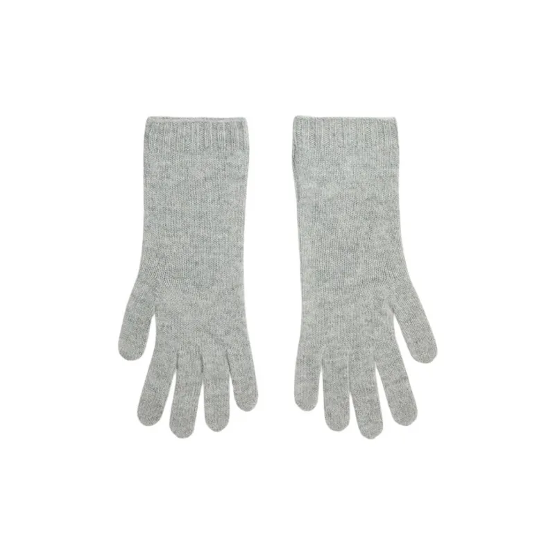 Polo Ralph Lauren Cashmere, Cotton Knit Gloves Unisex Gray-1