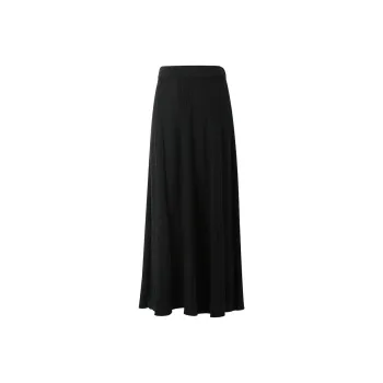 3COLOUR Casual Long Skirt Women's Classic Black