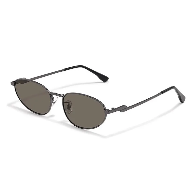 Sagawa Stainless Steel Metal Cat Eye Sunglasses Unisex-8
