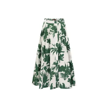 MaxMara Studio Casual Long Skirt Women's Green