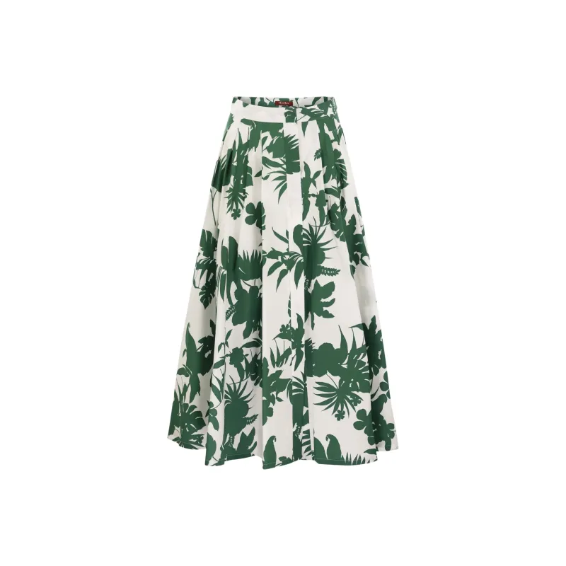 MaxMara Studio Casual Long Skirt Women's Green-0
