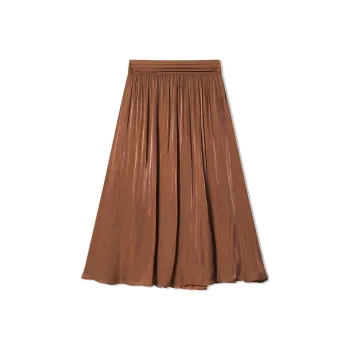 COVERINS Casual Long Skirts Women's Caramel