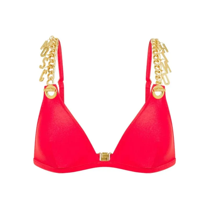 MOSCHINO Chain link Bikini Top-0