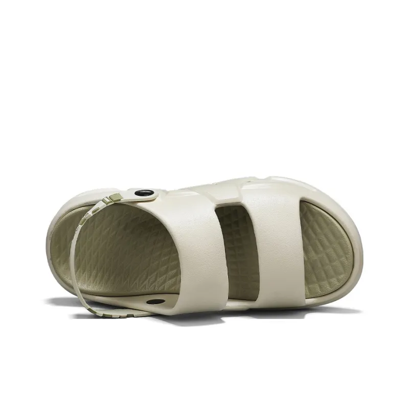 DEERWAY Slip Resistant Odor Resistant Abrasion Resistant Slide Slippers Men's Banxia Green-4