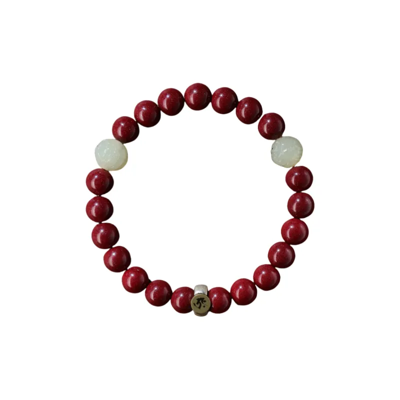 ZHIZUO Natural Cinnabar Bracelets Unisex-4