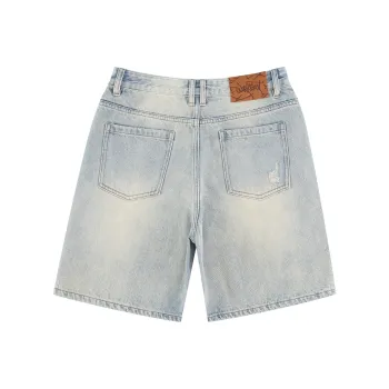WORKSOUT Denim Shorts Unisex Light Blue