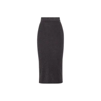FENDI Casual Long Skirt Women's Black