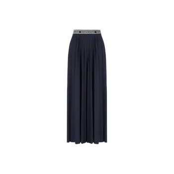 WEEKEND MaxMara Casual Long Skirt Women's Marine Blue