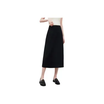 XINFEIYU Casual Long Skirts Women's Black