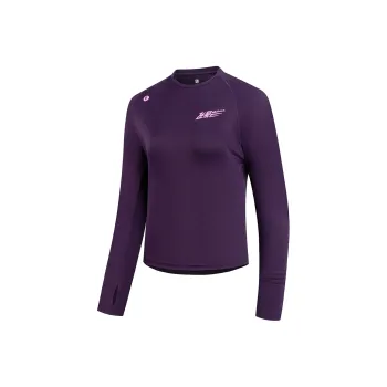 QIAODAN Feiying T Shirt Women's Black Currant Purple
