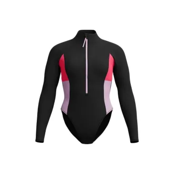 Speedo ColourblockLongSleeveZipSwimsuit One piece Swimsuit Women's Raspberry Fill