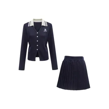QYPRF Skirt Set Women's Royal Blue