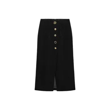 ZARA ZW Series Casual Long Skirts Women's Black