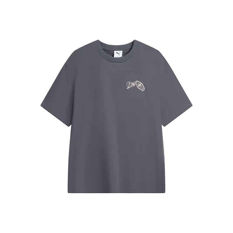 PUMA T Shirts Men Gray-1