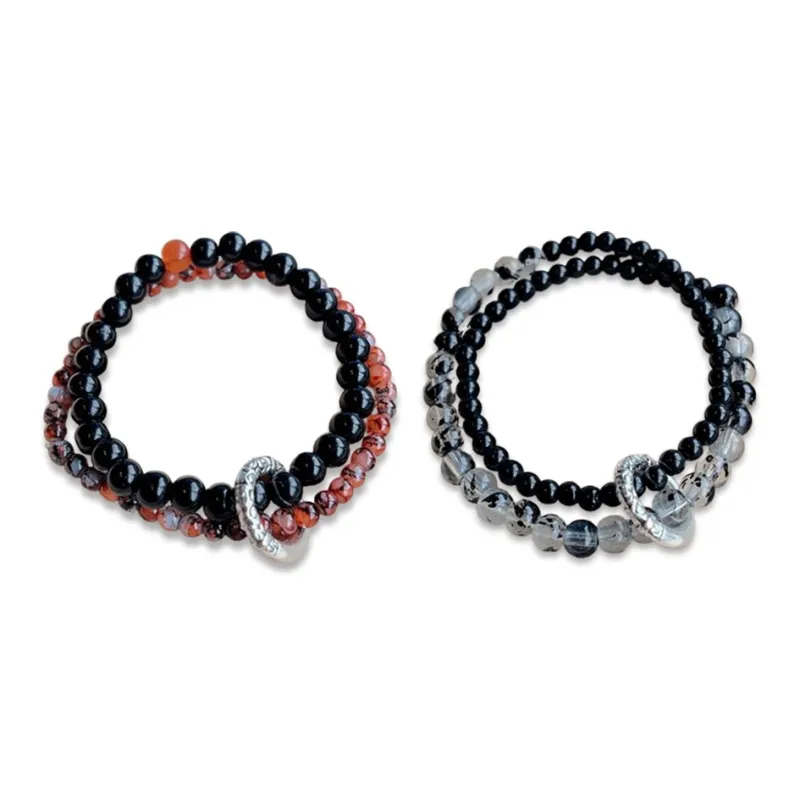 LuluCanaan Glass Cat Eye Bracelets Unisex-4