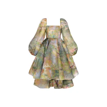 Selkie Collection Evening Dress Women's Spring Infused Small Bridge Print