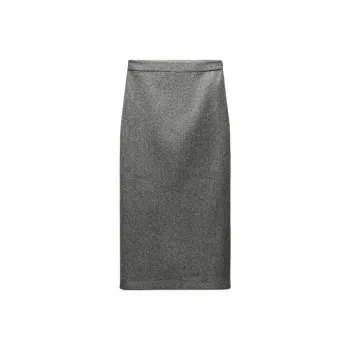 ZARA Casual Long Skirts Women's Gray