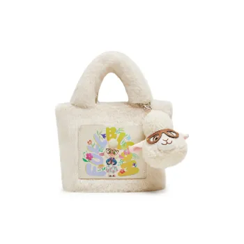 Teenmix X Disney Zootopia Fabric Handbag Women's Cream White