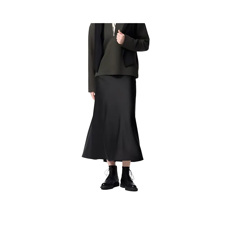 UNIQLO Casual Long Skirts Women's Black-0