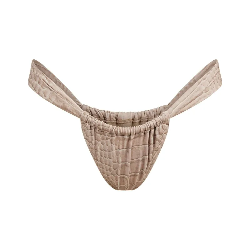 Skims Swimsuit Collection Swimming Shorts Women's DUNE CROCODILE PRINT/Sand Dune Crocodile Print-0