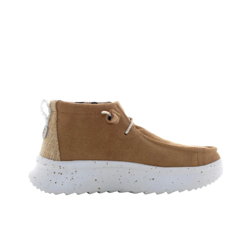 Heydude WENDY PEAK HI SUEDE Mid Top Casual Shoes Women's Brown-1