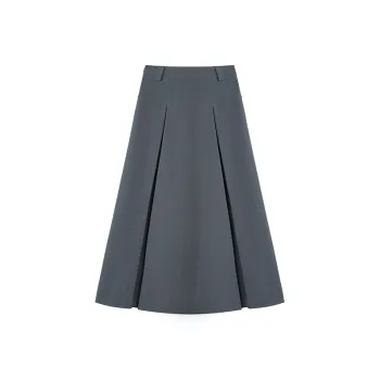 PAIN OR PLEASURE Casual Long Skirts Women's Gray