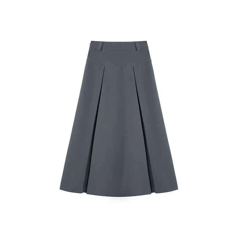 PAIN OR PLEASURE Casual Long Skirts Women's Gray-0