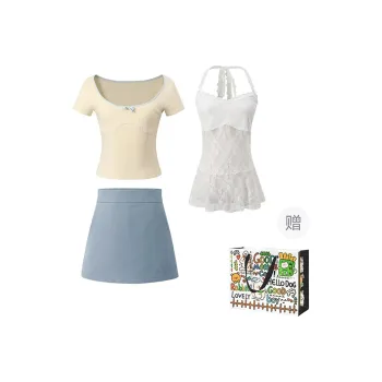 Dippanis Two Piece Skirt Sets Women's