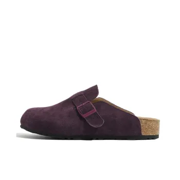 Lan Miao Rubber Sole Slip Resistant Closed Toe Slippers Women's Purple