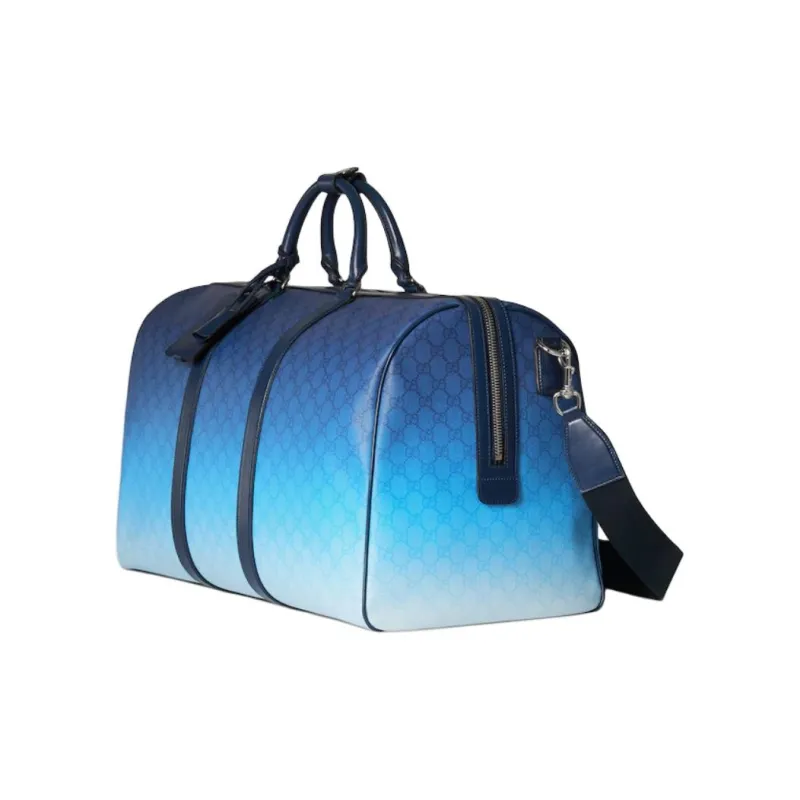 GUCCI GG Monogram Coated Fabric Handbag, Shoulder Bag, Crossbody Bag, Travel Bag Men's Blue-1