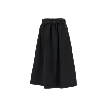 Brunello Cucinelli Belted Midi Skirt