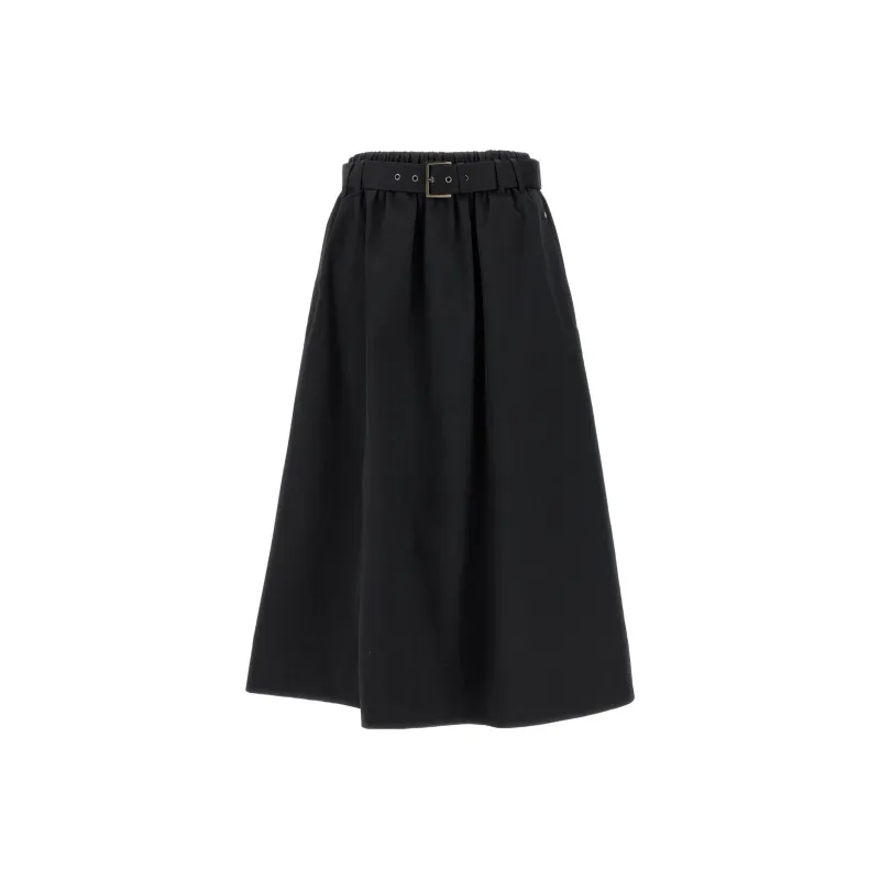 Brunello Cucinelli Belted Midi Skirt-0