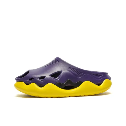 Cool Mamba Series EVA Cut Out Slip Resistant Massage Cushioning Slide Slippers Men's Lakers Purple