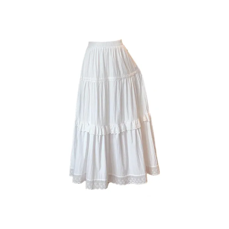 HTHK Casual Long Skirt Women's Black-5